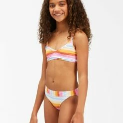 BILLABONG Girls' Rising Sun Trilet Bikini Set MULTI 5 BILLABONG Girls' Rising Sun Trilet Bikini Set MULTI -girls Sales Store abgx200199 billabongw mul sd1