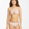 BILLABONG Girls' Sweet Dreamer Trilet Hanky Tie Bikini Set MULTI
