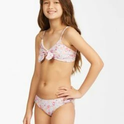 BILLABONG Girls' Sweet Dreamer Trilet Hanky Tie Bikini Set MULTI -girls Sales Store abgx200202 billabongw mul sd1