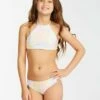BILLABONG Girls' On A Rainbow Reversible High Neck Bikini Set MULTI