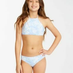 BILLABONG Girls' On A Rainbow Reversible High Neck Bikini Set MULTI -girls Sales Store abgx200204 billabongw mul frt3