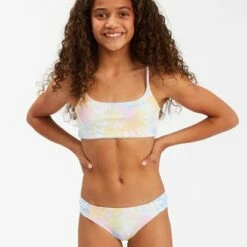 BILLABONG Girls' On A Rainbow Reversible Bikini Set MULTI