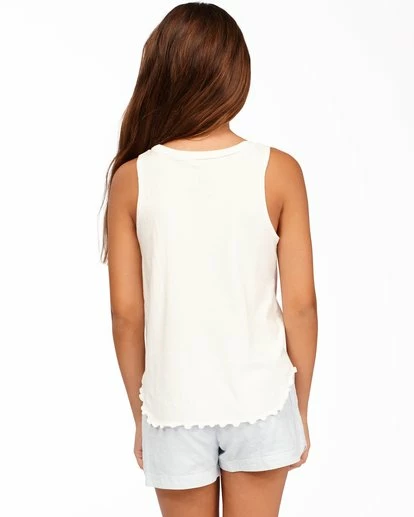 BILLABONG Girls' Butterflies Tank Top SALT CRYSTAL 3 BILLABONG Girls' Butterflies Tank Top SALT CRYSTAL - Image 3