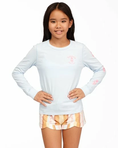 BILLABONG Girls' Hello Sunshine Long Sleeve T-Shirt DREAM BLUE 1 BILLABONG Girls' Hello Sunshine Long Sleeve T-Shirt DREAM BLUE