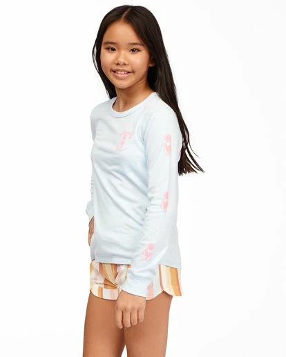 BILLABONG Girls' Hello Sunshine Long Sleeve T-Shirt DREAM BLUE 2 BILLABONG Girls' Hello Sunshine Long Sleeve T-Shirt DREAM BLUE - Image 2