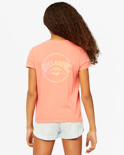 BILLABONG Girls' Since '73 Boyfriend T-Shirt SUGAR CORAL 3 BILLABONG Girls' Since '73 Boyfriend T-Shirt SUGAR CORAL - Image 3