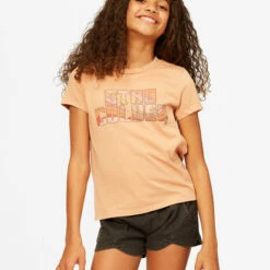 BILLABONG Stay Golden Boyfriend T-Shirt SANDSTONE