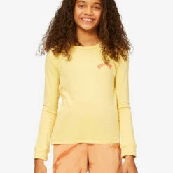 BILLABONG Girls' Find Your Wild Long Sleeve Boyfriend T-Shirt STAY GOLDEN
