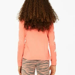 BILLABONG Girls' Born Sunny Long Sleeve T-Shirt SUGAR CORAL 5 BILLABONG Girls' Born Sunny Long Sleeve T-Shirt SUGAR CORAL -girls Sales Store abgzt00193 billabongw sgc bck1