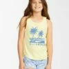 BILLABONG Girls' Blue Skies Short n' Sweet Tank Top LEMONADE