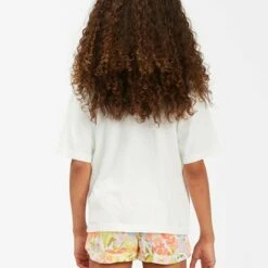 BILLABONG Girls' Lucky Day Graphic Boyfriend T-Shirt SALT CRYSTAL -girls Sales Store abgzt00226 billabongw scs bck1