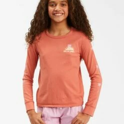 girls Sales Store 23 BILLABONG Girls' Way Out West Long Sleeve T-Shirt CIDER