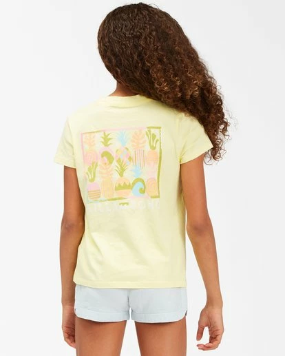 BILLABONG Girls' Sweet Paradise Graphic Boyfriend T-Shirt LEMONADE 3 BILLABONG Girls' Sweet Paradise Graphic Boyfriend T-Shirt LEMONADE - Image 3