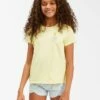 BILLABONG Girls' Sweet Paradise Graphic Boyfriend T-Shirt LEMONADE