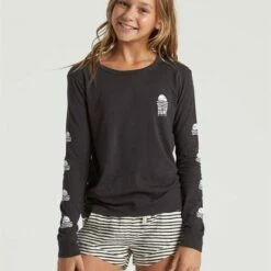 BILLABONG Girls' Mad For You Elastic Waist Shorts LIGHT CHAMBRAY 14 BILLABONG Girls' Mad For You Elastic Waist Shorts LIGHT CHAMBRAY -girls Sales Store g203jmad billabongw bsp frt1