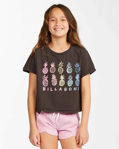 BILLABONG Girls' Mad For You Elastic Waist Shorts LIGHT CHAMBRAY 3 BILLABONG Girls' Mad For You Elastic Waist Shorts LIGHT CHAMBRAY - Image 3