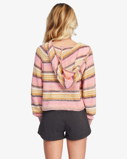 BILLABONG Girls' Mad For You Elastic Waist Shorts LIGHT CHAMBRAY 8 BILLABONG Girls' Mad For You Elastic Waist Shorts LIGHT CHAMBRAY - Image 8