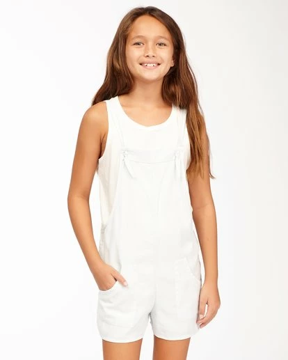 BILLABONG Girls' Running Wild Overall LIGHT CHAMBRAY 1 BILLABONG Girls' Running Wild Overall LIGHT CHAMBRAY