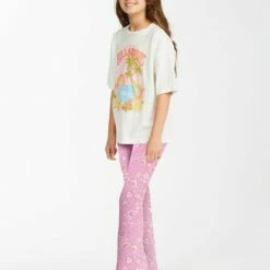 BILLABONG Girls' Tell Me Stretchy Flared Pants PINK LADY -girls Sales Store g301pbte billabongw mee0 sd1