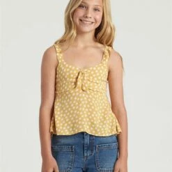 BILLABONG Girls' Lollipops Tank Top BRIGHT GOLD