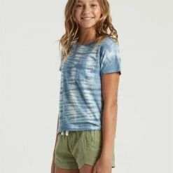 BILLABONG Girls' Soul Babe Mini T-Shirt SURF BLUE -girls Sales Store g9013bso billabongw srf frt2