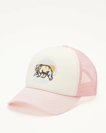 BILLABONG Girls' Pitstop Trucker Hat SOFT PINK 4 BILLABONG Girls' Pitstop Trucker Hat SOFT PINK - Image 4