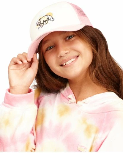 BILLABONG Girls' Pitstop Trucker Hat SOFT PINK 3 BILLABONG Girls' Pitstop Trucker Hat SOFT PINK - Image 3