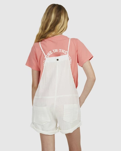 BILLABONG Girls' Montana Onesie Romper OFF BLACK 3 BILLABONG Girls' Montana Onesie Romper OFF BLACK - Image 3