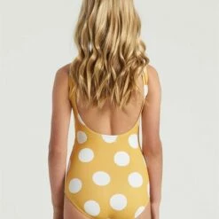 BILLABONG Girls' 4Ever Sun One Piece Swim BRIGHT GOLD -girls Sales Store y1013b4e billabongw big bck1