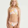 BILLABONG Girls' Warm Days High Neck Bikini Set MULTI