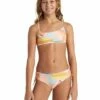 BILLABONG Girls' Warm Days Mini Crop Bikini Set MULTI