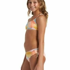 BILLABONG Girls' Warm Days Mini Crop Bikini Set MULTI -girls Sales Store y2033bwa billabongw mul frt2