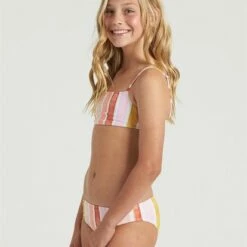 BILLABONG Girls' So Stoked Bralette Bikini Set MULTI 5 BILLABONG Girls' So Stoked Bralette Bikini Set MULTI -girls Sales Store y2073bso billabongw mul frt2