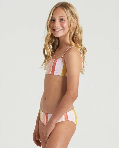 BILLABONG Girls' So Stoked Bralette Bikini Set MULTI 3 BILLABONG Girls' So Stoked Bralette Bikini Set MULTI - Image 3